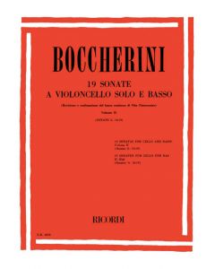19 Sonate G. 10-19 per violoncello solo e basso