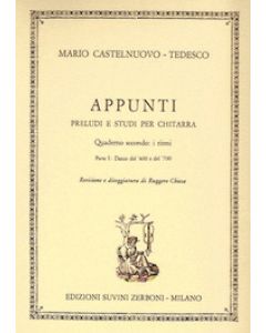 Appunti Preludi e Studi per Chitarra 2: i ritmi parte 1 danze del 600 e del 700
