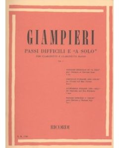Passi Difficili e “A Solo” per clarinetto e clarinetto basso vol.1