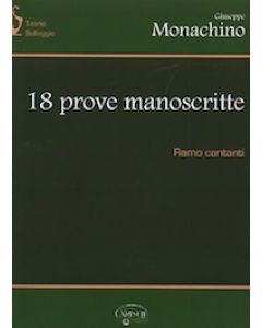 18 Prove Manoscritte Ramo Cantanti