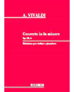Concerto in La min. Op.III, 6 per violino e pianoforte