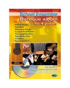 School Ensemble Baroque Album for 4 guitars con CD